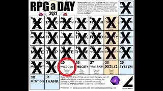 #RPGaDay2021 Day 25 - Welcome