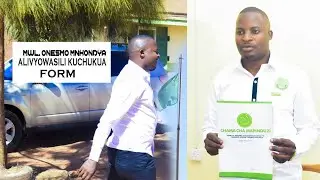 ONESMO MNKONDYA ALIVYOTIMBA KUCHUKUA FORM OFISI ZA CCM VWAWA