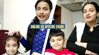 Online vs offline exam 🤣 SANSAR #shorts