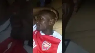 Arsenal fan crying