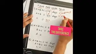 #TimeAndWorkTricks #MentalExercise #mathsmagic #easymaths #mathshack #easy&quickCalculation #mathfun