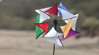 Laser Glasshouse Windmill Spinner | Colorful Garden Decor | KiteGarden.com | Free Shipping