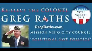 Greg Raths For Mission Viejo City Council 2018 Fundraiser