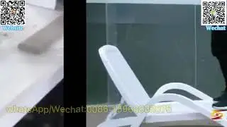 outdoor leisure wood plastic lazy chair machine|ecological wood beach chair production line|pl