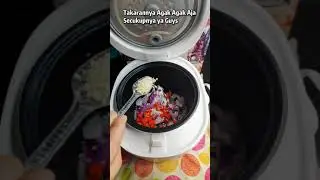 MASAK NASI SARDEN DENGAN RICECOOKER MINI