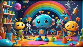 Busy Little Robots 🤖⚙️ | Fun Nursery Rhymes for Kids | Learning Songs for Babies & Toddlers