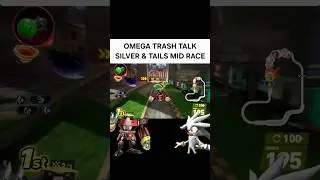 Omega Trash Talk Silver and Tails mid Race Sonic Racing CrossWorlds
