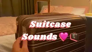 3 MINUTE ASMR | suitcase sounds, zipper sounds, tapping, plastic
