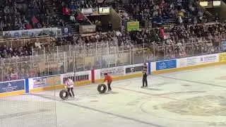 Tire rolling contest at dawgs game dec 2023