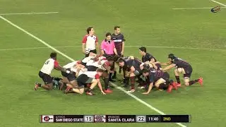 Channel One Scrum Ball: SANTA CLARA UNIVERSITY v SAN DIEGO STATE (Matt Whiteley) 29th Feb 2020