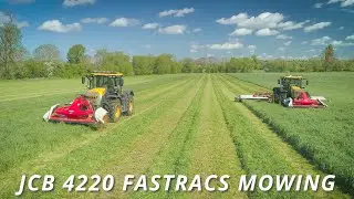 Two JCB 4220 Fastracs Mowing - Morgan Agri