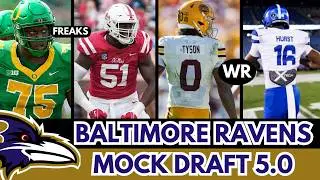 BALTIMORE RAVENS MOCK DRAFT 5.0!!!!