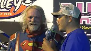 Steve Wilbur in victory lane at Path Valley 7-9-22