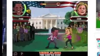 Obama vs Hillary(street fight)