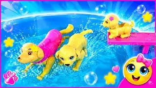 Кукла Барби и ЩЕНОЧЕК!!! Бассейн для собак Барби Barbie doll Puppy Chase dog play set