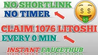 NO SHORTLINK NO TIMER LITECOIN FAUCET || CLAIM 1076 LITOSHI EVERY 0 MIN || earn free litecoin