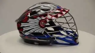 Sportdecals&reg; Cascade R Lacrosse Extreme Helmet Wrap - Indian Headdress