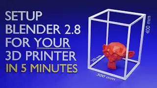 Настройте Blender для своего 3D-принтера за 5 МИНУТ! Масштаб (мм), 3D-объём, надстройки и HD Studio (2020)