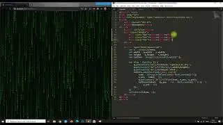 Matrix style loading HTML CSS| Загрузка в стиле матрица