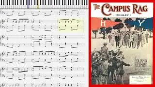 The Campus Rag by Ben Richmond (1911, Ragtime piano)