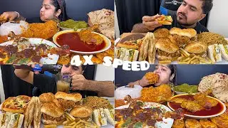 ASMR: Eating Chicken Supreme Pizza Club Tym EATING MACARONI PASTA mukbang
