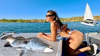 The Ultimate Fishing Challenge | Catching Barramundi | Sailing Remote Places #SailingKALLI