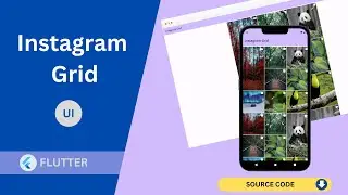Flutter -  Instagram Grid Tutorial | How to Create an Instagram Grid Using Flutter