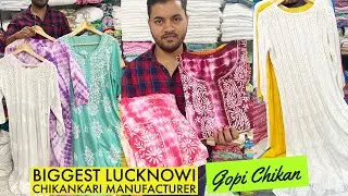 One of the Biggest Manufacturers of Lucknowi Chikankari Kurtis, Plazo, Dupatta, Lehenga & Saree.