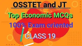 Top Economics MCQs | SSB TGT, OSSTET & JT Exam | Syllabus Based | Sanddhya’s Classes#exam 