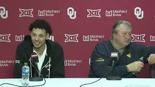 WVU's Bob Huggins and Tre Mitchell Postgame Oklahoma | 1/14/2023
