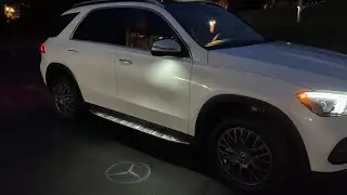 Mercedes-Benz 2021 GLE 350/450 Exterior Lights, Logo Projector Lights at NIGHT - CLOSER NIGHT LOOK!