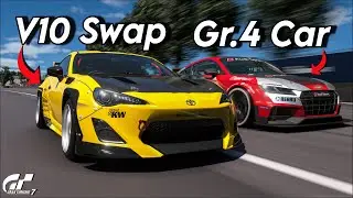 GT7: Сможет ли Lexus 86 с двигателем LFA обогнать гоночные автомобили?