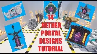 14 INSANE Nether Portal Designs in Minecraft | Tutorial