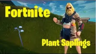 Plant Saplings at Stumpy Ridge, Fork Knife Food Truck, or FN Radio All Locations - Fortnite