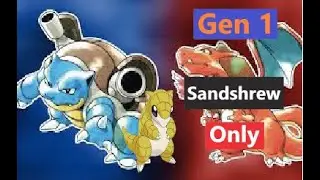 Can I beat Pokemon Blue with only Sandshrew