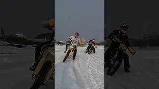 При съёмке никто не пострадал!#motolife #icespeedway #speedway #motocross