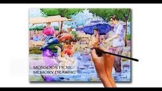 MONSOON PICNIC COLOR VIDEO | MEMORY DRAWING | MAH-AAC-CET |