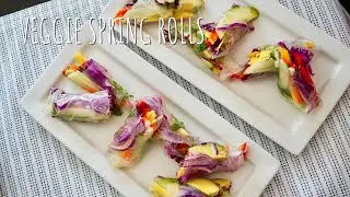 Rainbow Veggie Spring Rolls | Lauren Solomon Fitness