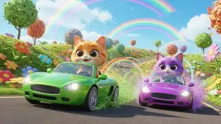 Color Change Cars Song | Fun Kids Song for Toddlers to Learn Colors and Vehicles 🚗🎨