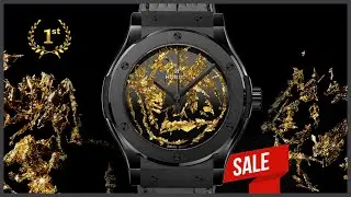 Обзор и продажа часов Hublot  Classic Fusion Gold Crystal Firmament 45 mm в часовом ломбарде Киева!