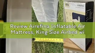 Review Airefina Inflatable Air Mattress, King Size Airbed with Built-in Electric Pump, Double Blow U