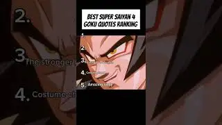 Best Super Saiyan 4 Goku Quotes Ranking #shorts