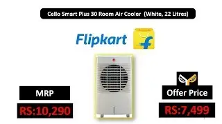 Cello Smart Plus 30 Room Air Cooler  (White, 22 Litres)