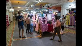[4K] Thai silk clothes selling destination in The Old Siam shopping mall, Bangkok