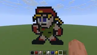 Creando a Cammy de Street Fighter en Minecraft | Pixel Art