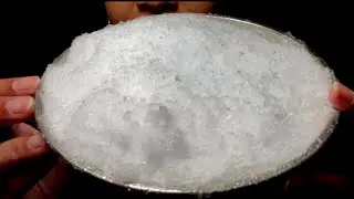 REFROZEN FINELY SHAVED ICE | REQ 1126 | EATING ICE | ASMR | #asmrice #eatingice