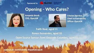 OpenUK Open Technology for Sustainability Day, COP26, Opening Session 