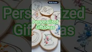 Custom Letter Embroidery for Beginners | Step-by-Step Floral Art#shorts #ytshorts #ytshort #trending