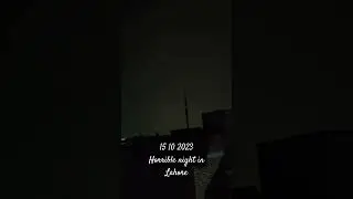 Horrible Night in Lahore with Huge Lightning and Thunderstorm #youtubeshorts #reels #ytshorts