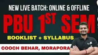 PBU BSc Physics 1st Sem: Complete Syllabus & Booklist (Part 2)